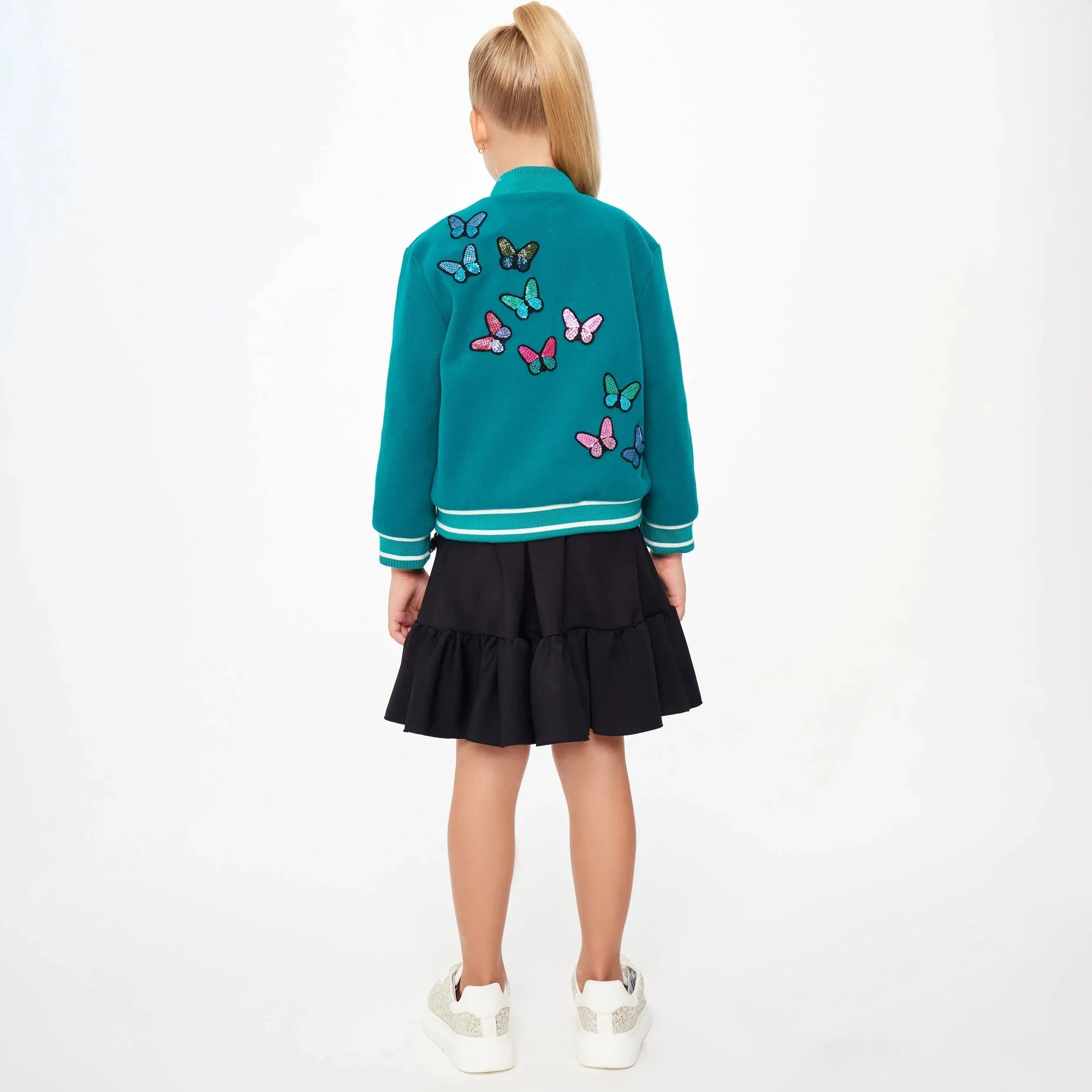 Cashmere Blend Varsity Jacket