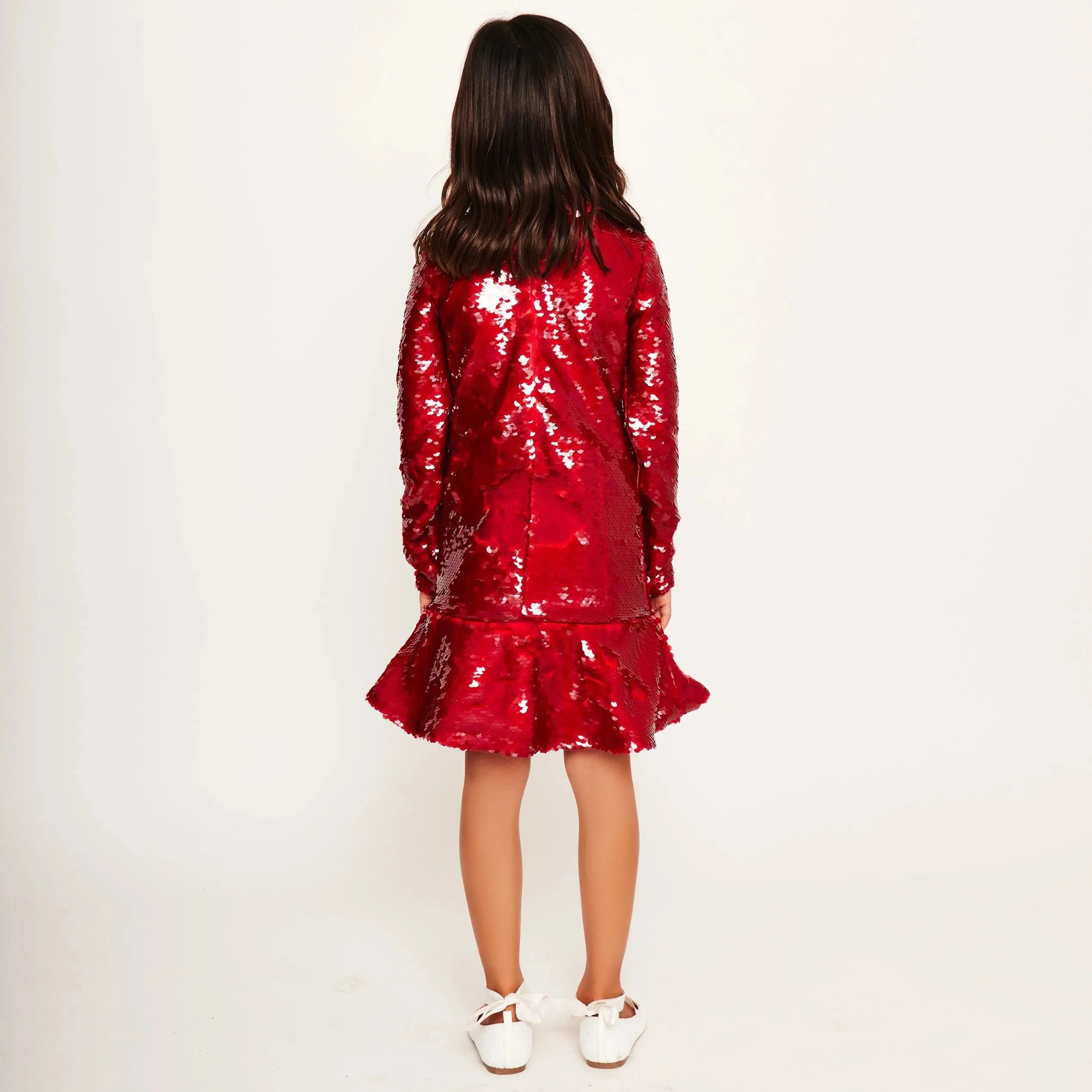 Large Sequin Collar Dress