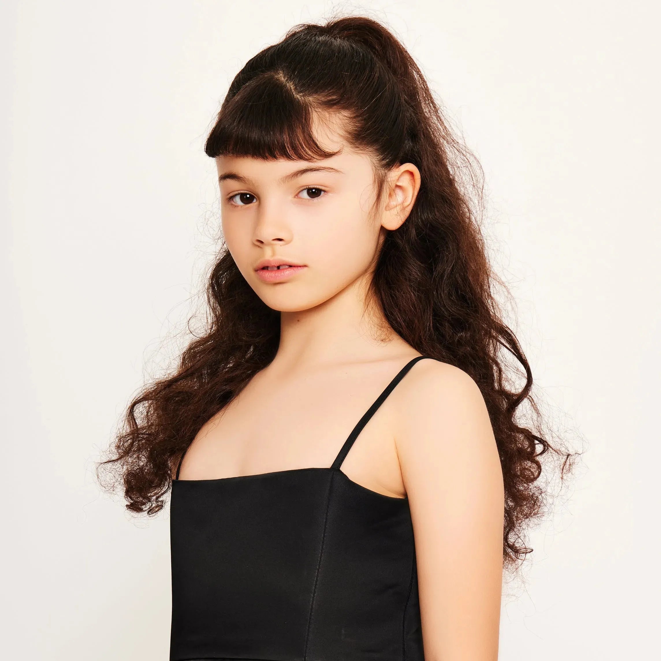 Satin A-Line Strap Dress