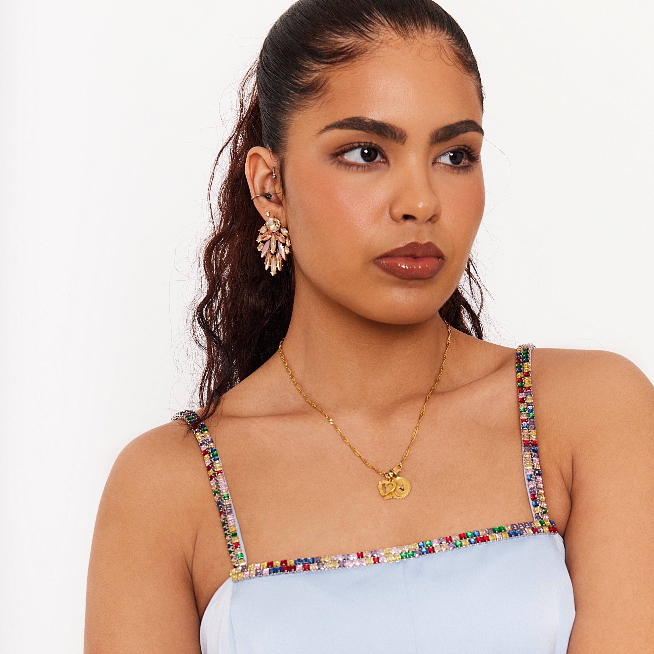 Women’s Rhinestone Strap Dress