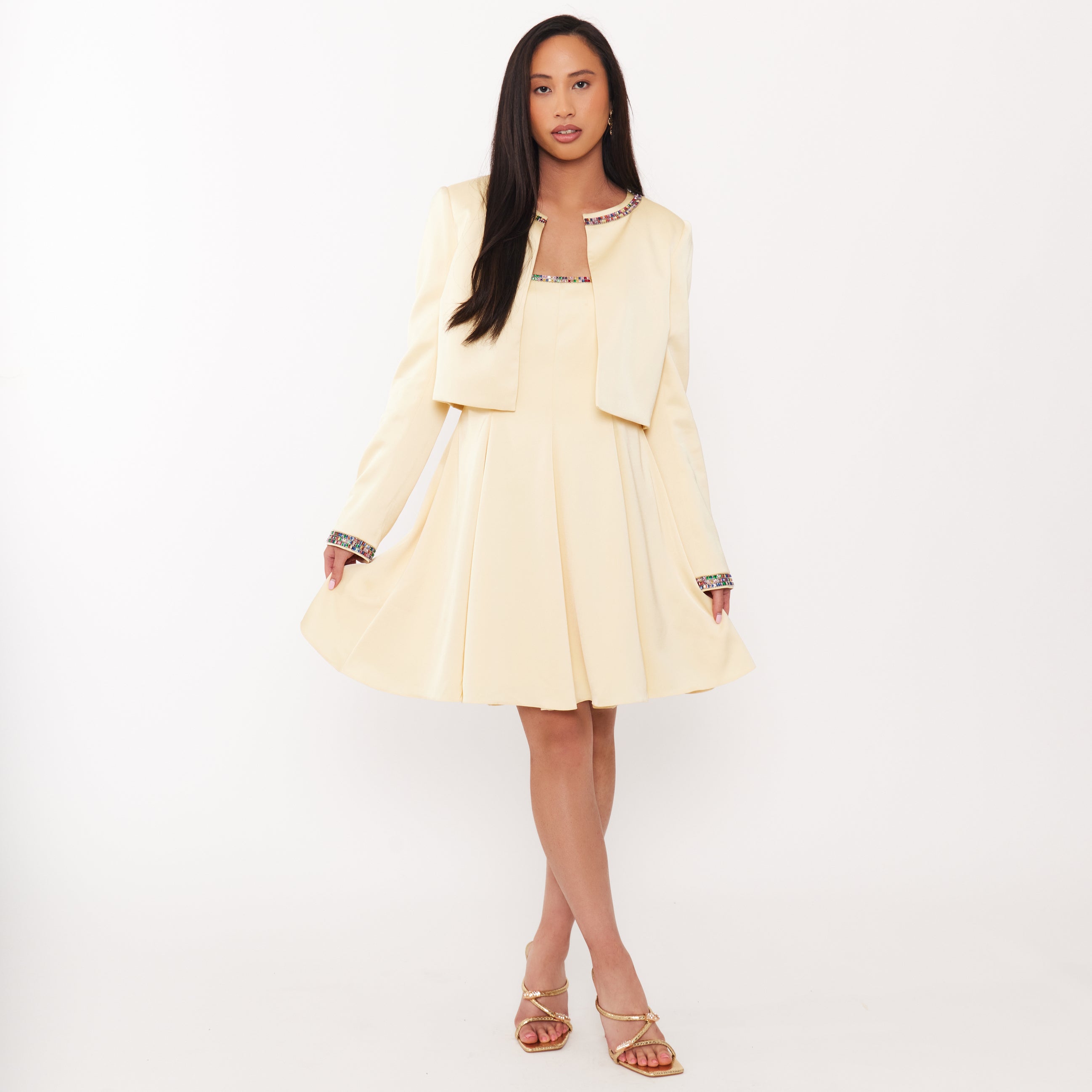 Women’s Rhinestone Strap Dress