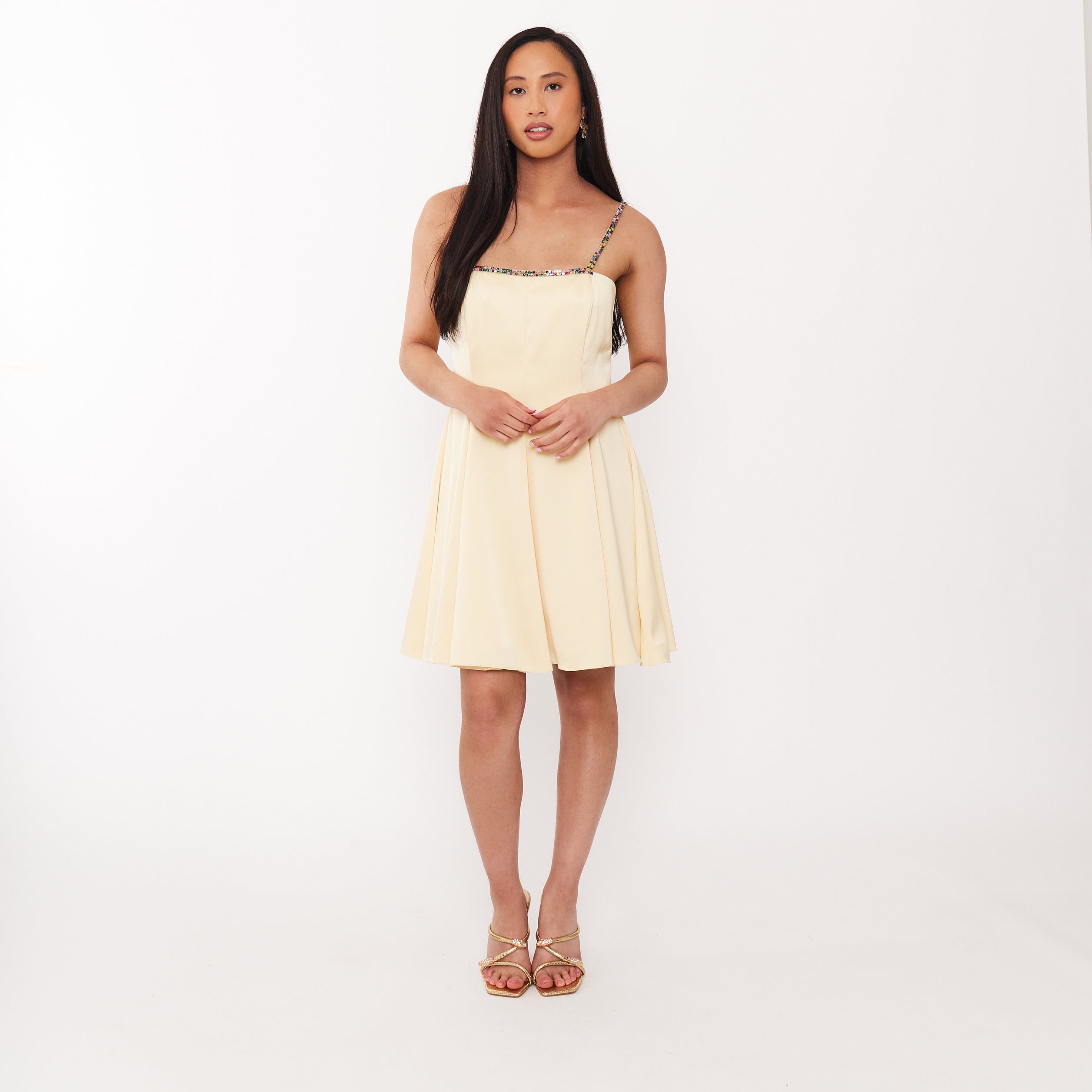 Women’s Rhinestone Strap Dress