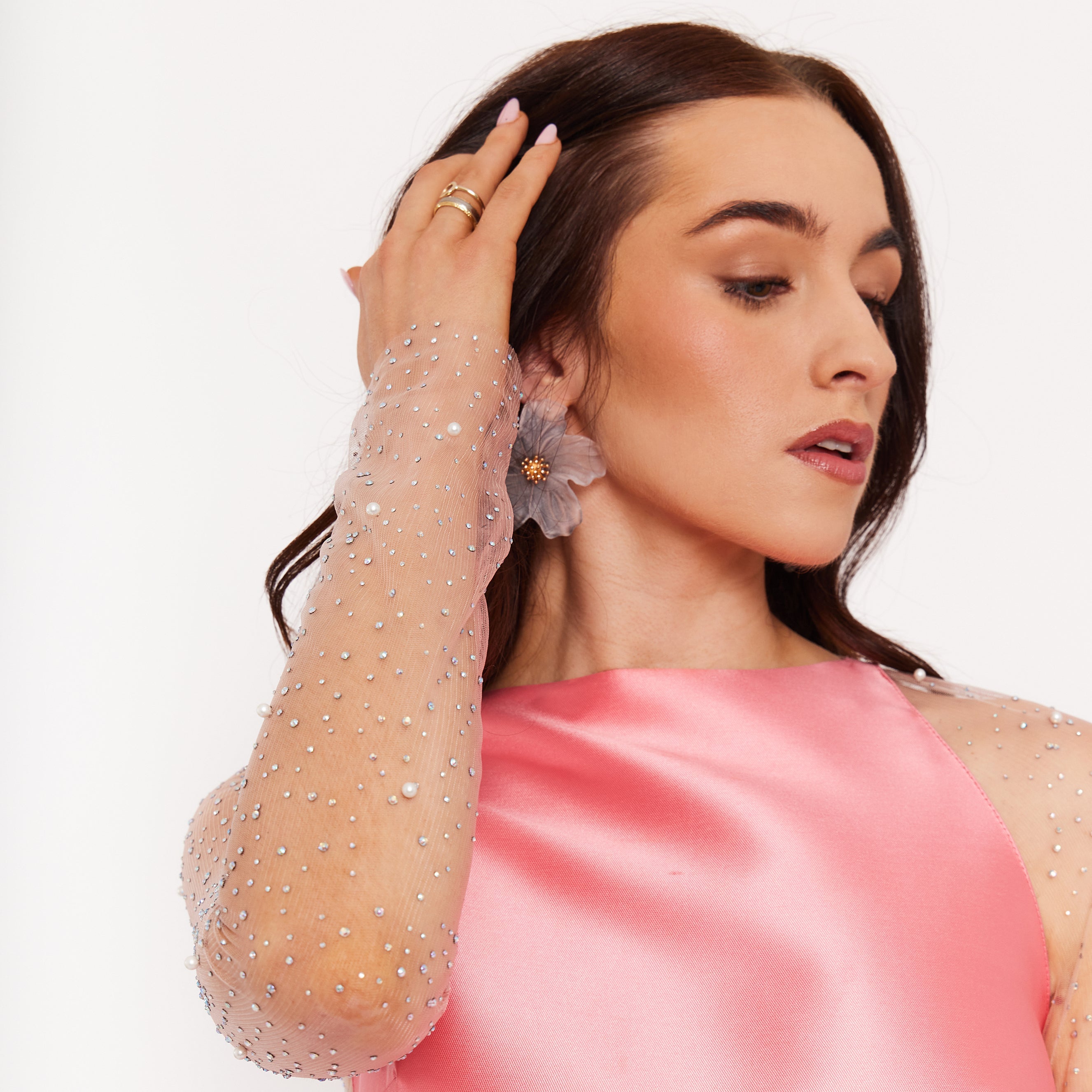 Women's Embellished Skater Dress