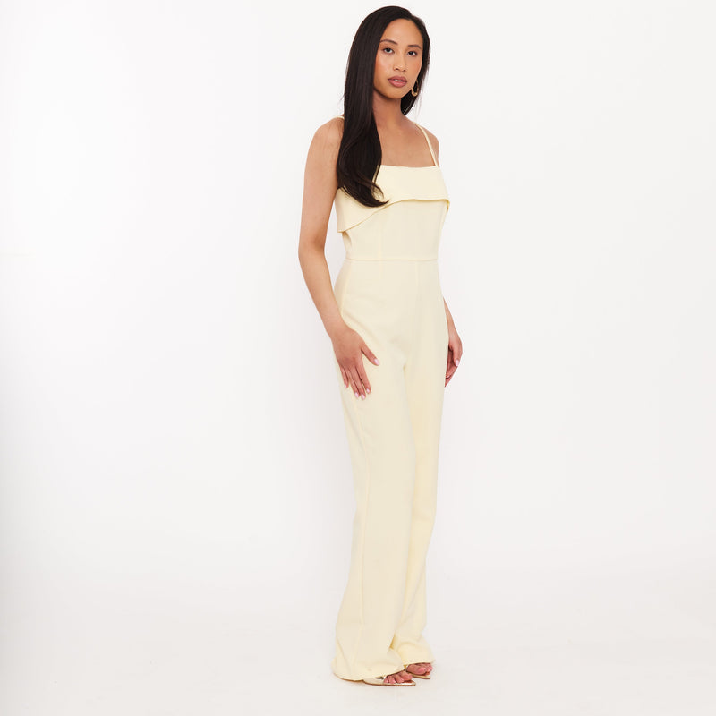 Women's Jumpsuit with Rhinestone Straps