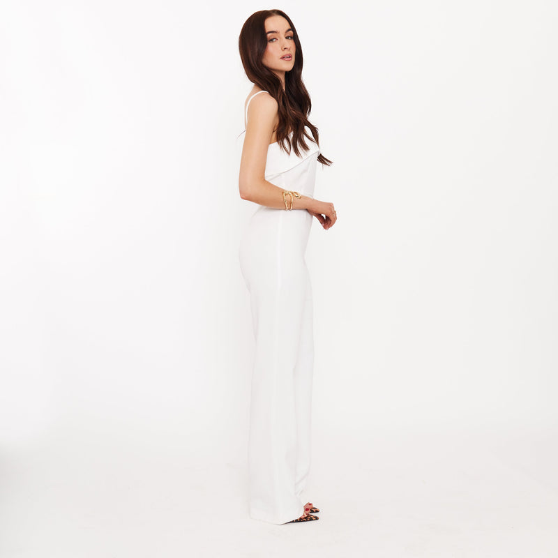 Women's Jumpsuit with Rhinestone Straps