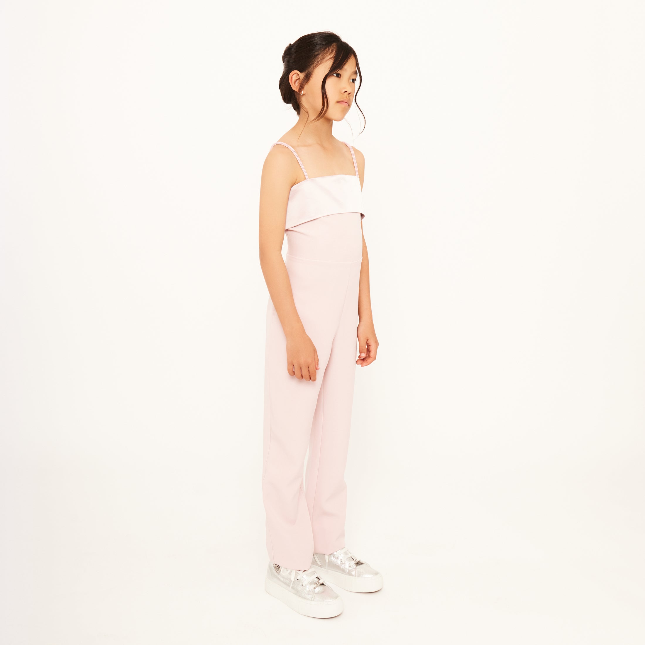 Jumpsuit with Rhinestone Straps