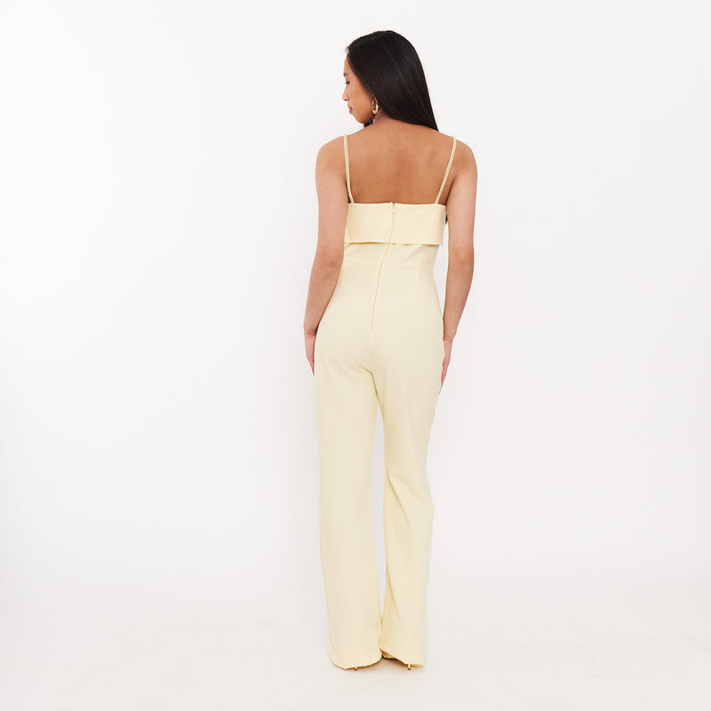 Women's Jumpsuit with Rhinestone Straps