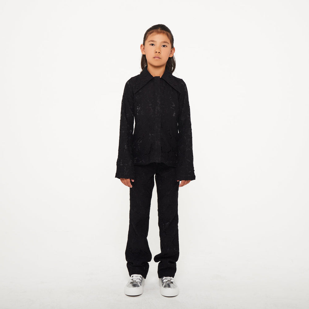 Lace Trousers - Black Lace