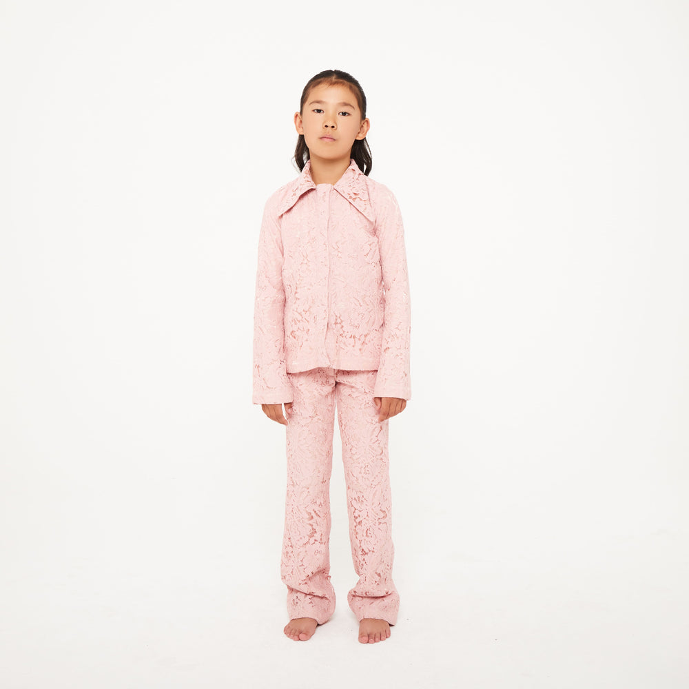 Lace Trousers - Peach Lace