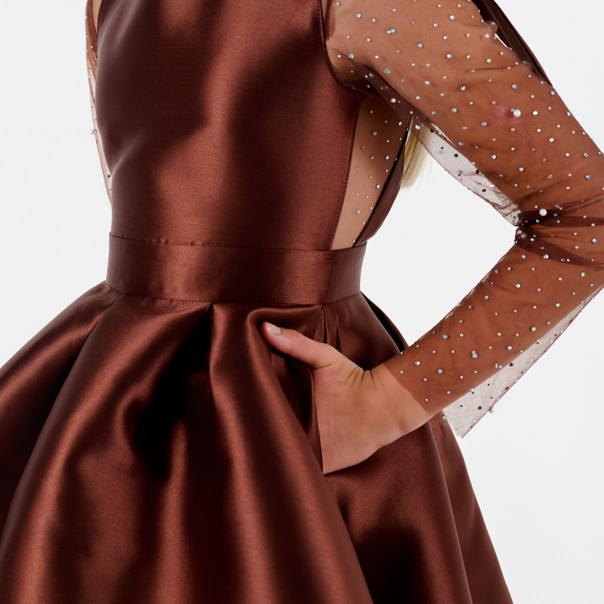 Embellished Skater Dress